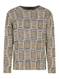 Giorgio Armani geometric-jacquard crewneck sweater