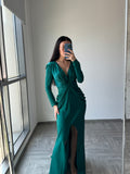 Ana Radu green long Dress