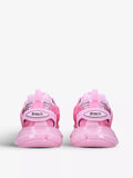 Balenciaga Pink Clear Sole Track Sneakers