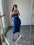 Blue Midi Dress