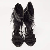 Dior Black feather sandals