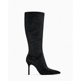 ZARA black rhinestone boots