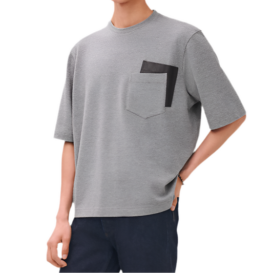 Hermes Gray t-shirt either pocket