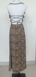 Manera Odevatca animal print long Dress