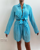 Fedeli Blue Shorts Set