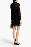 Valentino Garavani Embellished corded lace mini dress