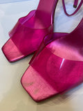 Schutz Pink Vinyl Sandal