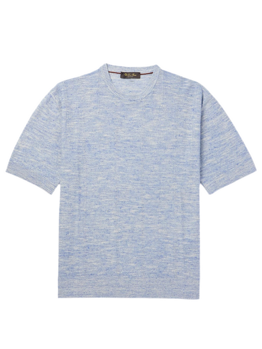 Loro Piana Tori Ribbed Linen and Silk-Blend T-Shirt