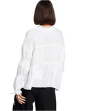 Aere white linen top