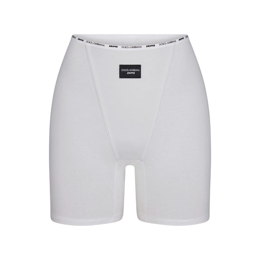 DOLCE&GABBANA x SKIMS white cotton jersey boxer shorts