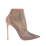 Le Silla Gilda 125mm crystal-embellished pumps