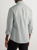 Brunellio Cucinelli grey slim fit button up shirt