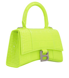 Like New Balenciaga Hourglass XS top Handle Neon Lime Bag