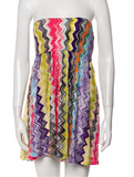 Missoni printed tube mini dress