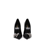 Saint Laurent Zoe Bow Leather Heels