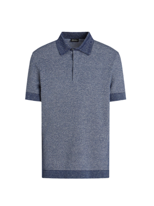 Zegna gray polo shirt