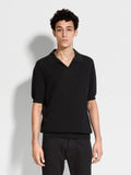 Zegna black polo shirt