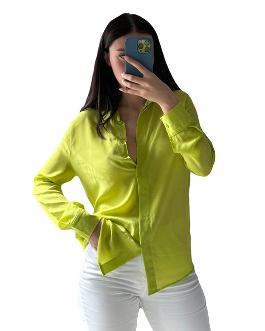 Falconeri green button up Blouse