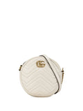 Gucci mini GG Marmont Round Leather Crossbody