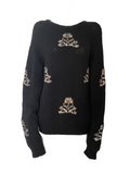 Ermanno Scervino black jumper with skulls