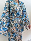 Madi With Love blue floral cover up