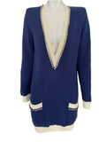 Elisabetta Franchi blue knitted dress