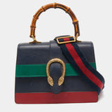 Gucci Tricolor Dionysus Bamboo top handle bag