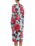 Dolce & Gabbana Turquoise dress with flowers