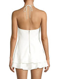 Alice + Olivia white halter Dress