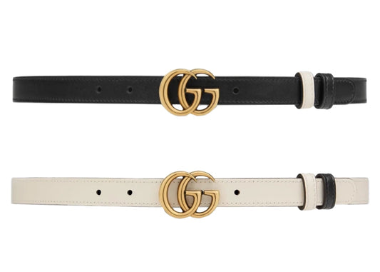 GUCCI Reversible GG Marmont Thin Belt