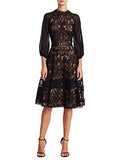 Marchesa Notte black lace Dress