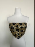 Revolve cheetah sequin Top