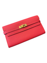 Hermes Epsom Rouge Kelly lounge classic wallet