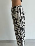 Mango zebra print Pants