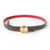 Louis Vuitton calfskin monogram reversible belt