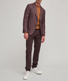 Zegna brown cashseta long-sleeve top