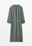 Massimo Dutti green long dress