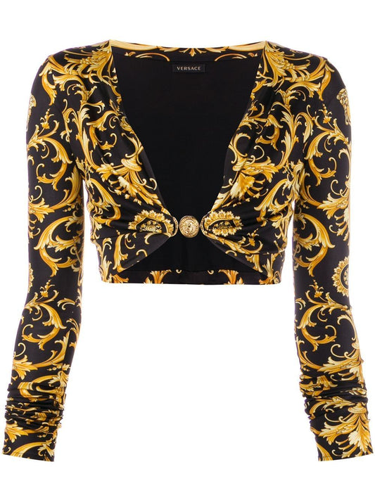 Versace Brocade Crop Top