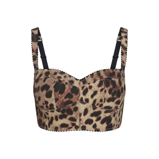 DOLCE&GABBANA x SKIMS Leopard bustier