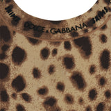 DOLCE&GABBANA x SKIMS leopard cotton jersey long sleeve t-shirt