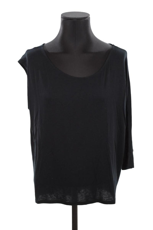 Maje black asymmetrical top