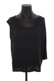 Maje black asymmetrical top