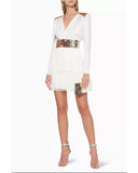 ELISABETTA FRANCHI Fringed Mini Dress