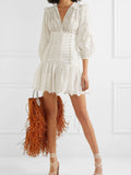 Zimmermann Linen Honour Corset White Mini Dress