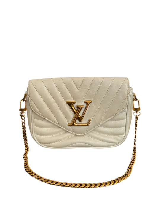 Louis Vuitton white wave shoulder bag