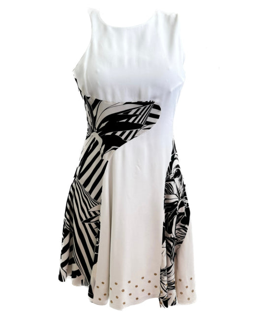 Versace Vintage white printed dress