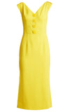 Dolce & Gabbana Yellow V neck dress