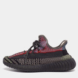 Adodas Yeezy multicolor knit and mesh fabric sneakers