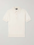 Tom ford cotton white polo shirt