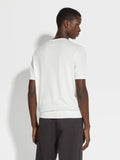 Zegna white cotton classic crewneck t shirt